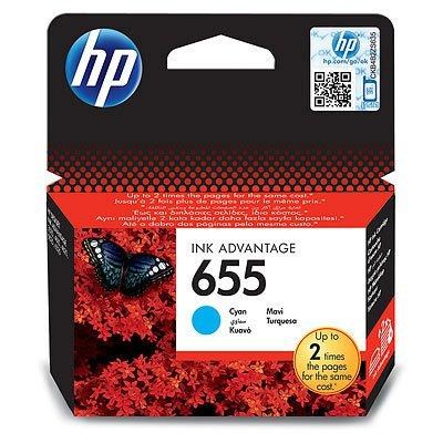 Inkoust HP 655 CZ110AE cyan