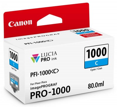 Inkoust Canon PFI-1000C 0547C001 cyan 80ml