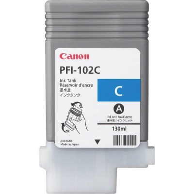 Inkoust Canon PFI-102C cyan