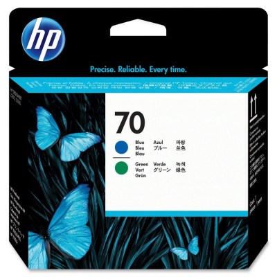 Printhead HP 70 C9408A cyan/green