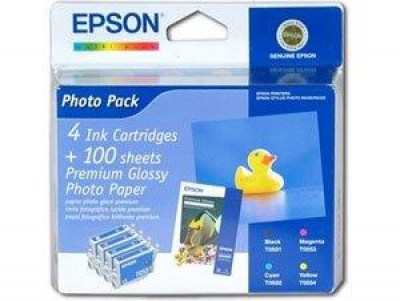 Inkoust Epson T0556 C13T055640 multipack + photopapír